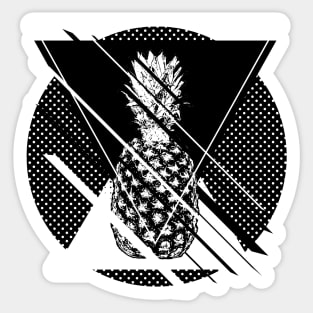 Tasty pineapple 80s style inspired Sticker